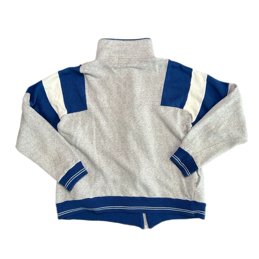 Vintage Main Event Gray & Royal Blue Zip-Up Track Jacket - Picture 6 of 8